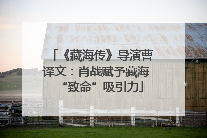 《藏海传》导演曹译文：肖战赋予藏海“致命”吸引力