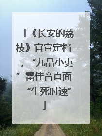 《长安的荔枝》官宣定档，“九品小吏”雷佳音直面“生死时速”