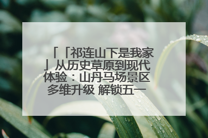 「祁连山下是我家」从历史草原到现代体验：山丹马场景区多维升级 解锁五一文旅新玩法