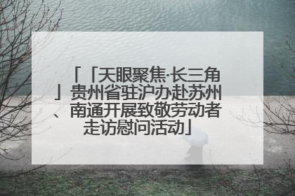 「天眼聚焦·长三角」贵州省驻沪办赴苏州、南通开展致敬劳动者走访慰问活动