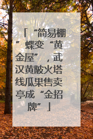 “简易棚”蝶变“黄金屋”，武汉黄陂火塔线瓜果售卖亭成“金招牌”