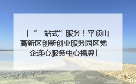 “一站式”服务！平顶山高新区创新创业服务园区党企连心服务中心揭牌