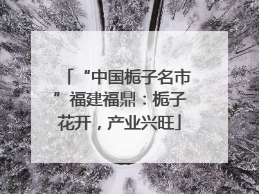 “中国栀子名市”福建福鼎：栀子花开，产业兴旺