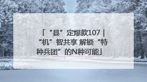 “县”定爆款107｜“机”智共享 解锁“特种兵团”的N种可能