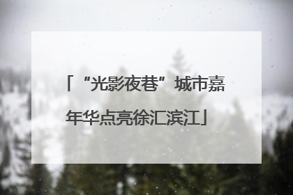 “光影夜巷”城市嘉年华点亮徐汇滨江