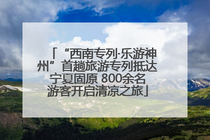 “西南专列·乐游神州”首趟旅游专列抵达宁夏固原 800余名游客开启清凉之旅