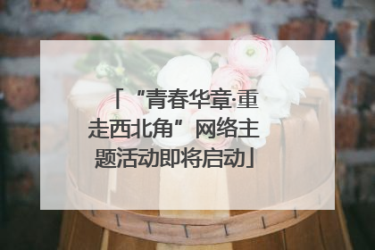 “青春华章·重走西北角”网络主题活动即将启动