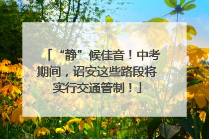 “静”候佳音！中考期间，诏安这些路段将实行交通管制！