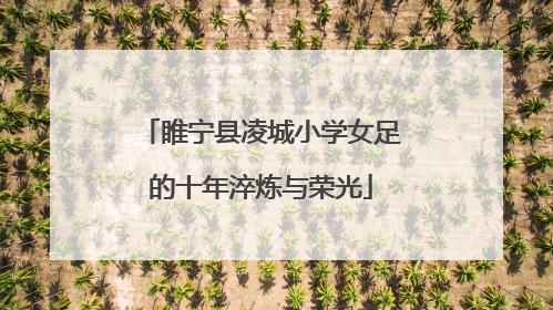 睢宁县凌城小学女足的十年淬炼与荣光