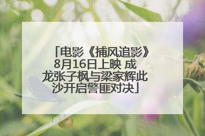 电影《捕风追影》8月16日上映 成龙张子枫与梁家辉此沙开启警匪对决