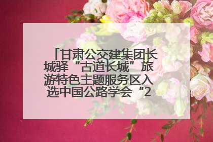 甘肃公交建集团长城驿“古道长城”旅游特色主题服务区入选中国公路学会“2025年度交通与旅游融合创新项目”