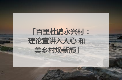 百里杜鹃永兴村：理论宣讲入人心 和美乡村焕新颜