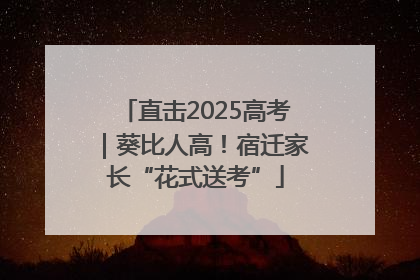 直击2025高考｜葵比人高！宿迁家长“花式送考”