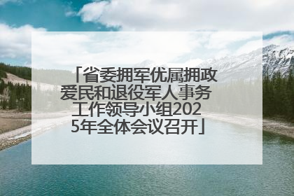 省委拥军优属拥政爱民和退役军人事务工作领导小组2025年全体会议召开