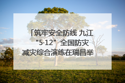筑牢安全防线 九江“5·12”全国防灾减灾综合演练在瑞昌举行（组图｜视频）
