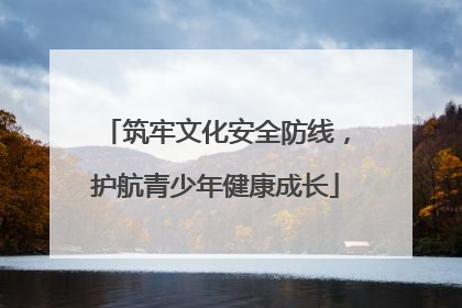 筑牢文化安全防线，护航青少年健康成长