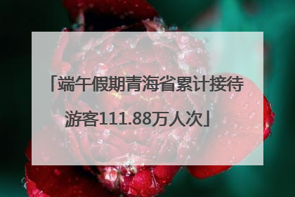 端午假期青海省累计接待游客111.88万人次