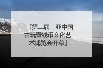 第二届三亚中国古玩暨钱币文化艺术博览会开幕