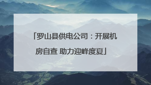 罗山县供电公司：开展机房自查 助力迎峰度夏