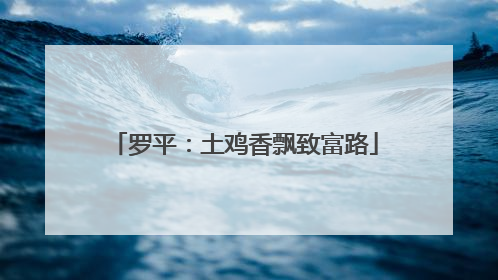罗平：土鸡香飘致富路