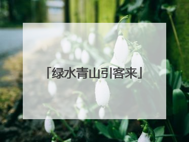 绿水青山引客来