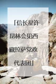 信长星许昆林会见西藏拉萨党政代表团