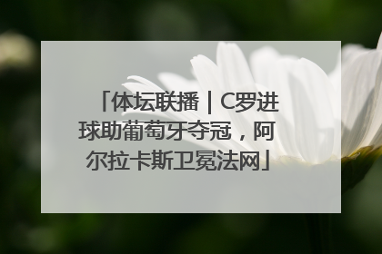 体坛联播｜C罗进球助葡萄牙夺冠，阿尔拉卡斯卫冕法网