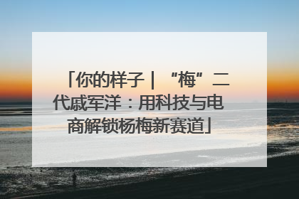 你的样子｜“梅”二代戚军洋：用科技与电商解锁杨梅新赛道