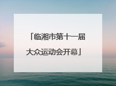 临湘市第十一届大众运动会开幕