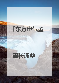 东方电气董事长调整