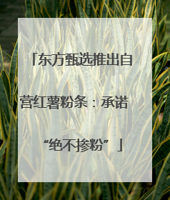 东方甄选推出自营红薯粉条：承诺“绝不掺粉”