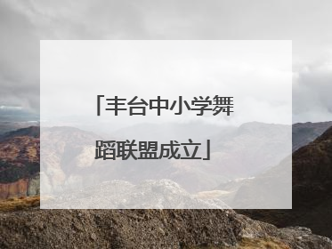 丰台中小学舞蹈联盟成立