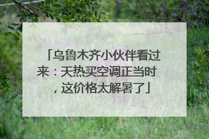 乌鲁木齐小伙伴看过来：天热买空调正当时，这价格太解暑了