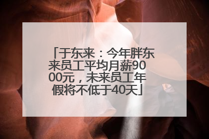 于东来：今年胖东来员工平均月薪9000元，未来员工年假将不低于40天