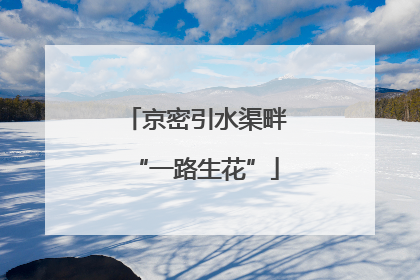 京密引水渠畔“一路生花”