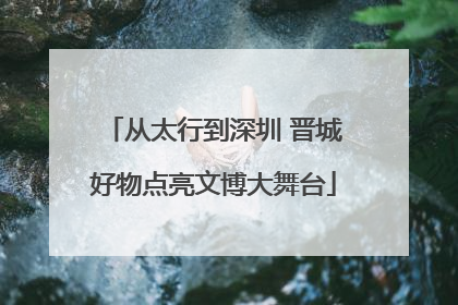 从太行到深圳 晋城好物点亮文博大舞台