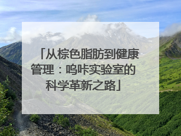从棕色脂肪到健康管理：呜咔实验室的科学革新之路