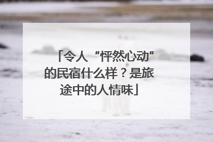 令人“怦然心动”的民宿什么样？是旅途中的人情味