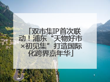 双市集IP首次联动！浦东“天物好市×初见集”打造国际化跨界嘉年华