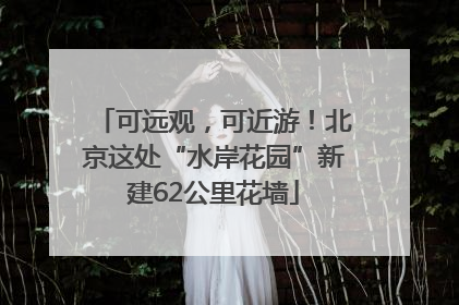 可远观，可近游！北京这处“水岸花园”新建62公里花墙