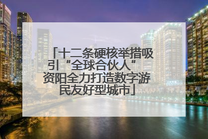 十二条硬核举措吸引“全球合伙人” 资阳全力打造数字游民友好型城市