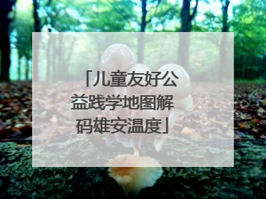 儿童友好公益践学地图解码雄安温度