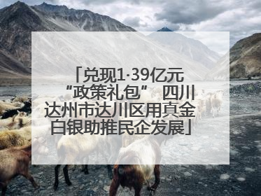 兑现1·39亿元“政策礼包” 四川达州市达川区用真金白银助推民企发展