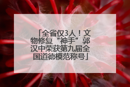 全省仅3人！文物修复“神手”郭汉中荣获第九届全国道德模范称号