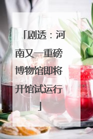 剧透：河南又一重磅博物馆即将开馆试运行