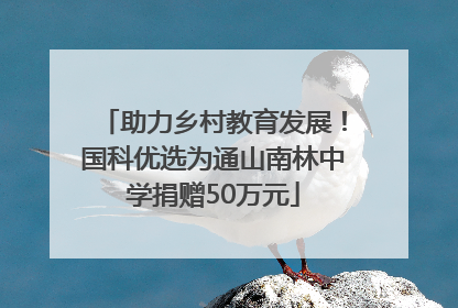 助力乡村教育发展！国科优选为通山南林中学捐赠50万元