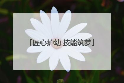 匠心护幼 技能筑梦