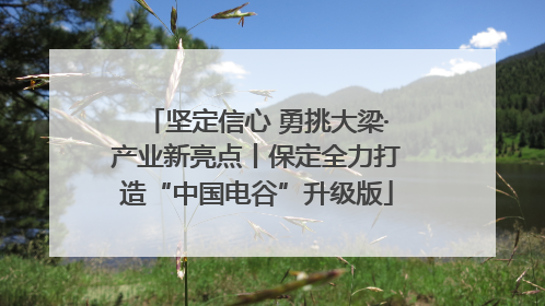 坚定信心 勇挑大梁·产业新亮点丨保定全力打造“中国电谷”升级版