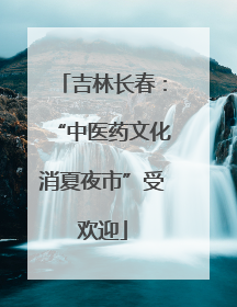 吉林长春：“中医药文化消夏夜市”受欢迎