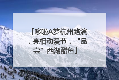 哆啦A梦杭州路演，亮相动漫节，“品尝”西湖醋鱼